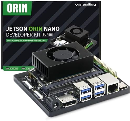 Yahboom Jetson Orin Nano 8GB SUB Developer Kit Support Super Based on Module with 256GB SSD Acrylic Case ROS2 Ubuntu22.04(Orin Nano 8GB SUB Basis Kit)