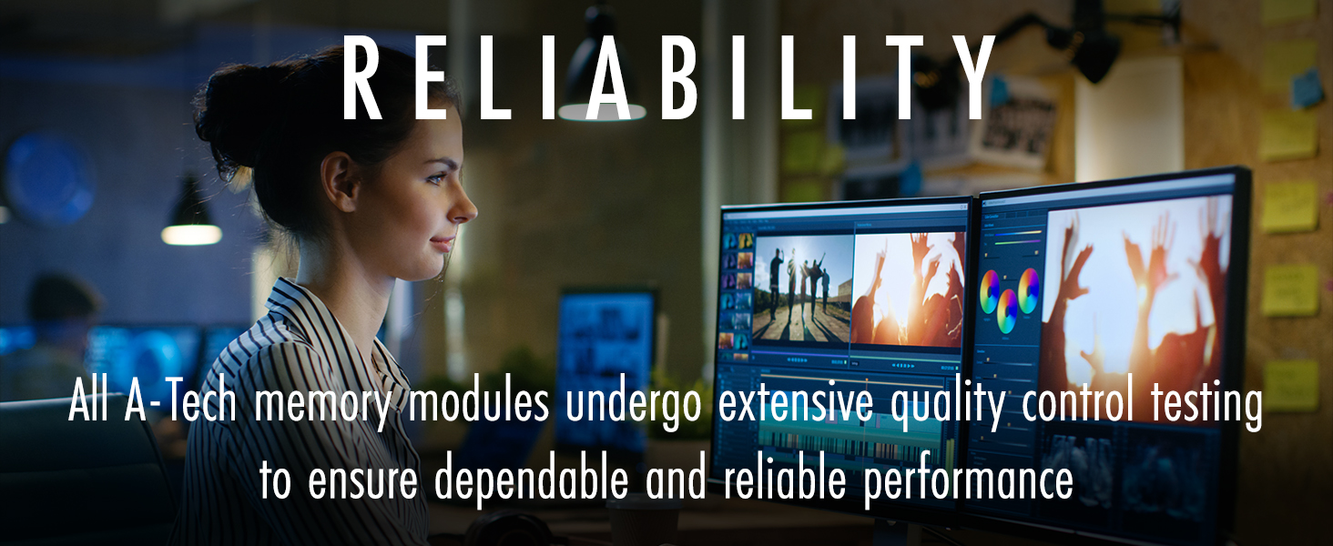 All A-Tech memory RAM modules undergo extensive quality control testing
