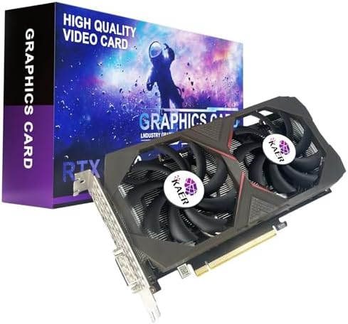 KAER Gaming GeForce RTX 2060 6GB GDRR6 192-Bit HDMI/DP/DVI 1680MHz Dual Fans ray-tracing Graphics Card