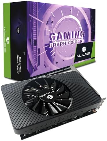GeForce GTX 750 Ti Graphics Card, 4GB GDDR5, 128-Bit, PCIe 3.0 x16, DirectX 12, 640 CUDA Cores, Low Power Single Fan GPU for Gaming & Work