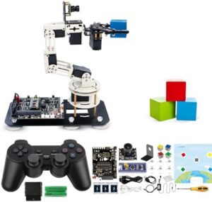 Yahboom Robot Arm ROS Virtual Machine as Controller Programmable AI Visual Recognition 6DOF Mechanical Arm Research Robot DOFBOT-SE (VM Software Not Support MAC)
