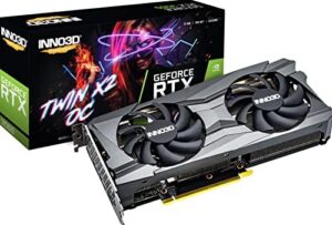Inno3D NVIDIA GeForce RTX 3060 Twin X2 OC, 8GB, GDDR6, 128-bit Graphics Card