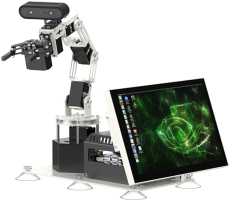 Yahboom Jetson Orin NX Super 16GB 157Tops Robotic Arm 3D Recognition Scanning, Depth Camera Visual Recognition AI with Display