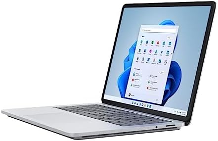 M C S Surface Laptop Studio 14.4" 120Hz 2-in-1 Touchscreen Notebook Computer, Intel Core i7-11370H 3.3GHz, 32GB RAM, 1TB SSD, NVIDIA GeForce RTX 3050 Ti 4GB, Windows 11 Pro, Platinum
