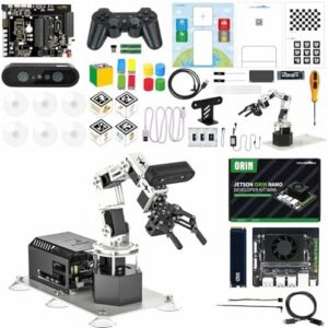 Yahboom Jetson Orin Nano Super 8GB 6DOF Robotic Arm 3D Space Scanning, Depth Camera Visual Recognition AI Vision Provide ROS, Python Programming Data