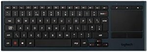 Logitech K830 Illuminated Living-Room Keyboard with Built-in Touchpad – Easy-access Media Keys and Shortcut Keys for Windows or Android