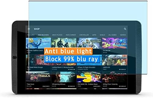 2-Pack Anti Blue Light Screen Protector, compatible with NVIDIA SHIELD K1 8" TPU Film Protectors Sticker [ Not Tempered Glass ]