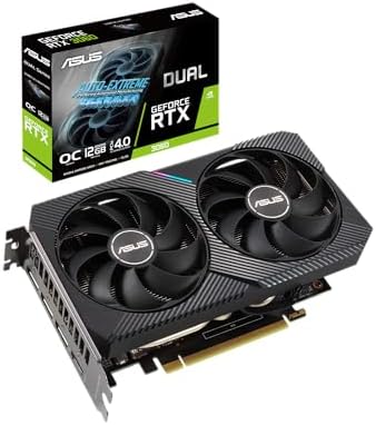 ASUS Gaming Graphics Card - GeForce Dual RTX 3060, 12GB GDDR6, RGB, LHR, Ray Tracing, DLSS