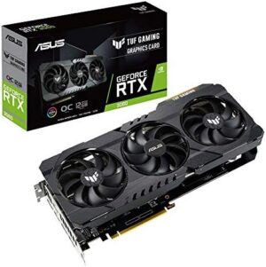 ASUS TUF Gaming NVIDIA GeForce RTX 3060 OC Edition Graphics Card (PCIe 4.0, 12GB GDDR6, HDMI 2.1, DisplayPort 1.4a, Dual Ball Fan Bearings, Military-Grade Certification, GPU Tweak II)