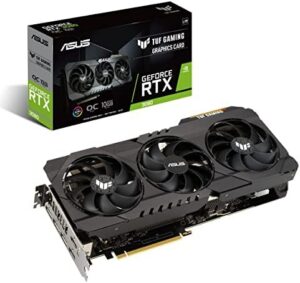 ASUS TUF Gaming NVIDIA GeForce RTX 3080 V2 OC Edition Graphics Card (PCIe 4.0, 10GB GDDR6X, LHR, HDMI 2.1, DisplayPort 1.4a, Dual Ball Bearings, Military-Grade Certification, GPU Tweak II) (Renewed)