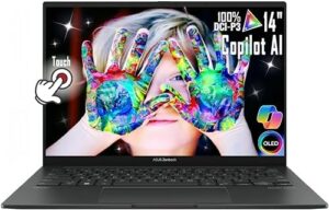 ASUS Zenbook 14 WUXGA Touch AI Ready OLED Business Laptop, 14Cores Intel Ultra 5-125H(Beats i7-1370P), Win11, Wi-Fi 6E, FHD IR Webcam, 2X Thunderbolt 4, w/Mousepad (8GB LPDDR5 RAM | 512GB PCIe SSD)