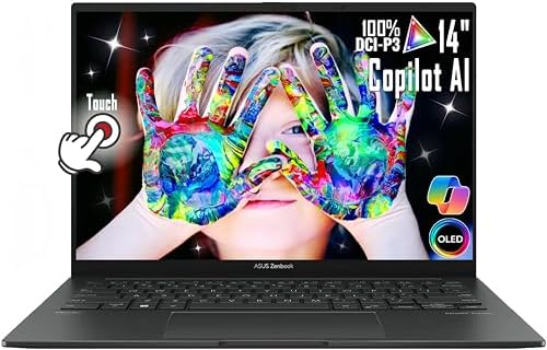ASUS Zenbook 14 WUXGA Touch AI Ready OLED Business Laptop, 14Cores Intel Ultra 5-125H(Beats i7-1370P), Win11, Wi-Fi 6E, FHD IR Webcam, 2X Thunderbolt 4, w/Mousepad (8GB LPDDR5 RAM | 512GB PCIe SSD)