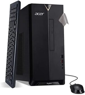 Acer Aspire Desktop PC, 10th Gen Intel Core i5-10400(6 Core, Up to 4.3GHz,Beat i7 8700), 16GB 2666MHz RAM, 512GB NVMe SSD + 1TB HDD, 8X DVD, Wi-Fi 6, Bluetooth 5, Windows 11,ARIMOOZ