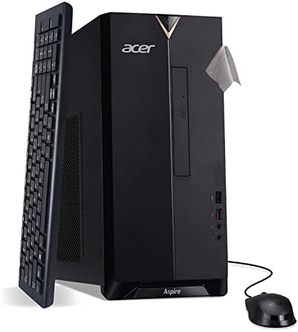Acer Aspire Desktop PC, 10th Gen Intel Core i5-10400(6 Core, Up to 4.3GHz,Beat i7 8700), 16GB 2666MHz RAM, 512GB NVMe SSD + 1TB HDD, 8X DVD, Wi-Fi 6, Bluetooth 5, Windows 11,ARIMOOZ