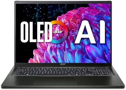 Acer Swift Edge 16 Laptop | 14" OLED WQXGA+ 3200 x 2000 Display | Unlock AI Experiences | AMD Ryzen 7 8840U Octa-Core Ryzen Processor | 16GB LPDDR5 | 1TB PCIe Gen 4 SSD | Wi-Fi 7 | SFE16-44-R8HM