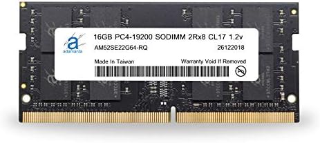 Adamanta 16GB (1x16GB) Compatible for HP 14-cm0xxx (AMD Ryzen and A9 Processors) Laptop DDR4 2400MHz PC4-19200 SODIMM 2Rx8 CL17 1.2v Notebook Memory Module Upgrade RAM