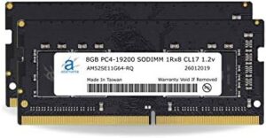 Adamanta 16GB (2x8GB) Compatible for HP 14-cm0xxx (AMD Ryzen and A9 Processors) Laptop DDR4 2400MHz PC4-19200 SODIMM 1Rx8 CL17 1.2v Notebook Memory Module Upgrade RAM