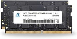 Adamanta 32GB (2x16GB) Compatible for HP 14-cm0xxx (AMD Ryzen and A9 Processors) Laptop DDR4 2400MHz PC4-19200 SODIMM 2Rx8 CL17 1.2v Notebook Memory Module Upgrade RAM