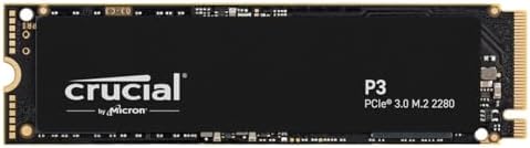 Crucial P3 2TB M.2 PCIe Gen3 NVMe Internal SSD - Up to 3500MB/s - CT2000P3SSD801 (Acronis Edition)