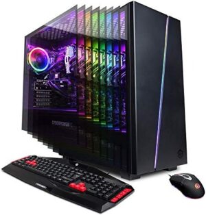 CyberpowerPC Gamer Supreme Liquid Cool Gaming PC, Intel Core i9-9900K 3.6GHz, NVIDIA GeForce RTX 2080 Ti 11GB, 16GB DDR4, 500GB PCI-E NVMe SSD, 2TB HDD, WiFi Ready & Win10 Home (SLC10360CPG, Black)