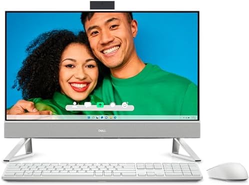 Dell Inspiron 27 AIO 2025 AIO Desktop 27” FHD Touchscreen | Intel 7 150U 10-Core NVIDIA GeForce MX570A | 64GB DDR4 2TB SSD | Bluetooth 5.3 | Windows 11 Home | White