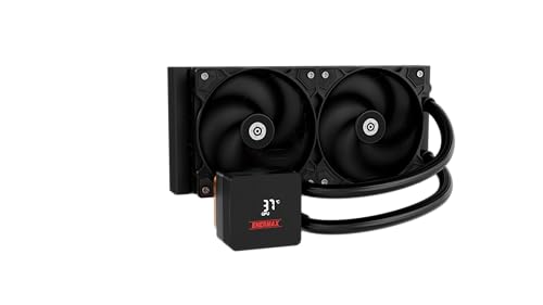 ENERMAX LIQMAX IV 240 mm AIO CPU Water Cooling Dual Chamber TDP 360W+ Intel LGA 1851/1700/115x/2066 AMD AM5/AM4 Digital Display 2X 120 PWM Performance Flow Fan ELC-LMIV240-SF