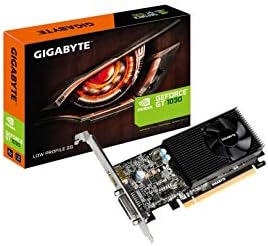 GIGABYTE GV-N1030D4-2GL GeForce GT 1030 Low Profile D4 2G Computer Graphics Card