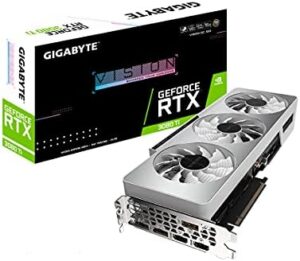 GIGABYTE GeForce RTX 3080 Ti Vision OC 12G Graphics Card, 3X WINDFORCE Fans, 12GB 384-bit GDDR6X, GV-N308TVISION OC-12GD Video Card