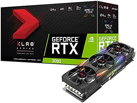 GIGABYTE PNY GeForce RTX 3090 24GB XLR8 Gaming Uprising Epic-X RGB Triple Fan Graphics Card