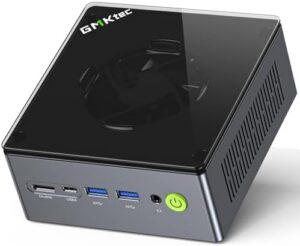 GMKtec Mini PC Gaming, M7 AMD Ryzen 7 PRO 6850H (8C/16T 4.70Ghz) Dual NIC LAN 2.5G Desktop Computer, 32GB DDR5 RAM + 512GB Hard Drive PCle SSD, Dual USB4, HDMI 2.1, USB-C