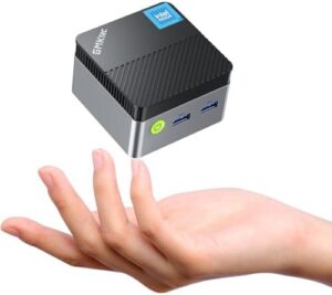 GMKtec Mini PC N97 Preinstalled Windows 11 Pro, G5 Micro Desktop Computer, 12th Gen Intel Alder Lake N97 (up to 3.60GHz) 12GB DDR5 256GB Hard Drive for Business, School, Office