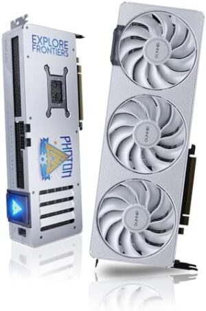 GUNNIR Intel Arc B580 Photon OC 12GB GDDR6 2850MHz Triple-Fan White Graphics Card, 192-bit, PCIe 4.0, HDMI/DP, 4K Support, Mid-Range Gaming & Content Creation