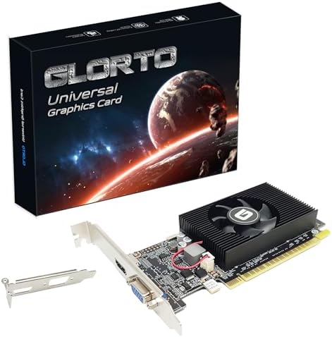 GeForce GT 610 2G DDR3 Low Profile Graphics Card, PCI Express 1.1 x16, HDMI/VGA, Entry Level GPU for PC, SFF and HTPC, Compatible with Win11