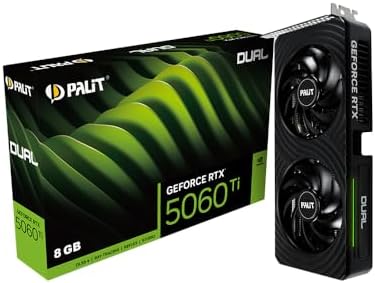 GeForce RTX 5060 Ti Dual (8GB GDDR7/PCI Express 5.0/2572MHz/28000MHz)
