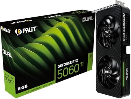 GeForce RTX 5060 Ti Dual OC (8GB GDDR7/PCI Express 5.0/2632MHz/28000MHz)