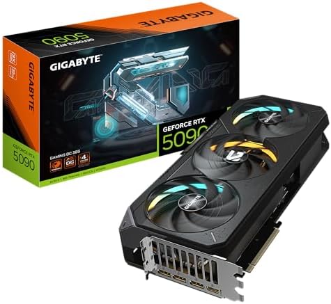Gigabyte GeForce RTX 5090 Gaming OC 32G Graphics Card - 32GB GDDR7, 512bit, PCI-E 5.0, 2550MHz Core Clock, 3 x DP 2.1a, 1 x HDMI 2.1b, NVIDIA DLSS 4, GV-N5090GAMING OC-32GD