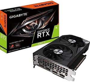 Gigabyte RTX 3060 Ti WINDFORCE OC 8GB Graphics Card, GV-N306TWF2OC-8GD