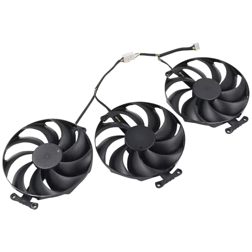 Graphics Card F​or RX 7900 GRE 7900 XT 7900 XTX Red Devil Video Card Fna RX7900 RX7900XT RX7900XTX Graphics Card Cooling Fan(Fan - 3PCS)