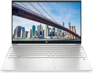 HP Pavilion Laptop, 15.6" FHD Screen, AMD Ryzen 7 5700U Processor, 32GB RAM, 1TB SSD, Backlit Keyboard, Wi-Fi 6, FP Reader, HDMI, Bluetooth, Win11 Home, Silver (Renewed)