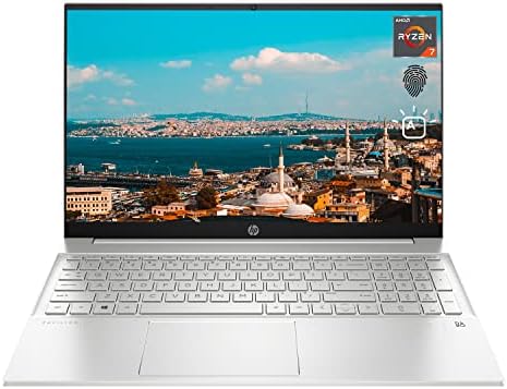 HP Windows 11 Home Pavilion Laptop, 15.6" FHD Display, AMD Ryzen 7 5700U Processor, Backlit Keyboard, Wi-Fi 6, Bluetooth, HDMI, USB Type-C, Silver (16GB RAM | 512GB SSD) (Renewed)