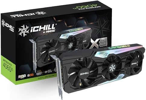 Inno3D C406T3-08D6X-17113389 Carte Graphique NVIDIA GeForce RTX 4060 Ti 8 Go GDDR6