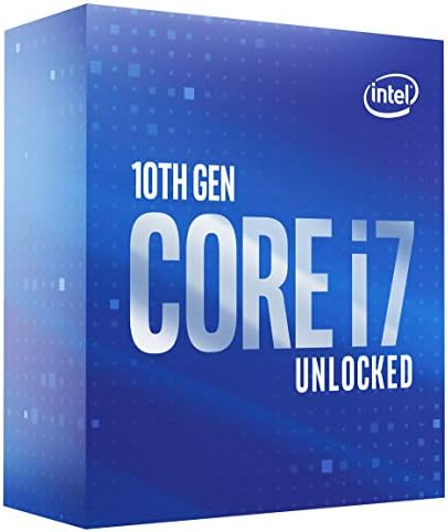 Intel Core i7-10700K Desktop Processor 8 Cores up to 5.1 GHz Unlocked LGA1200 (Intel 400 Series Chipset) 125W (BX8070110700K)