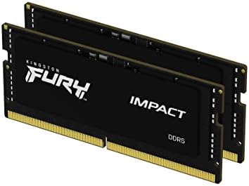 Kingston FURY Impact 64GB (2x32GB) 5600MT/s DDR5 CL40 Laptop Memory Kit of 2 | Lower Power Comsumption | Intel XMP 3.0 | Plug N Play | KF556S40IBK2-64