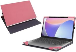 Laptop Case for Lenovo IdeaPad Slim 3 15ITN9 (15″ Intel) [not Compatible with Any Other Model] 2 in 1 PU Leather Inside Pocket Cover (Pink)