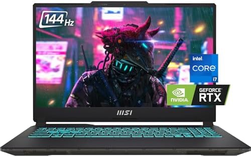MSI Cyborg 15 Gaming Laptop Computer, 15.6" 144Hz FHD, Intel 10-Core i7-12650H, GeForce RTX 4060 8GB GDDR6, 16GB DDR5 RAM, 512GB PCIe SSD, WiFi 6, Bluetooth 5.2, Backlit Keyboard, Windows 11, Tichang