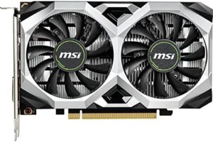 MSI Gaming GeForce GTX 1650 128-Bit HDMI/DP/DVI 4GB GDRR6 HDCP Support DirectX 12 VR Ready OC Graphics Card (GTX 1650 D6 Ventus XS OC)