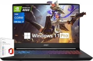 MSI Pulse 15 Gaming Laptop, Intel 14-Core i7-13700H Up to 5.00 GHz, 32GB DDR5 RAM, 2TB SSD, NVIDIA GeForce RTX 4060 8GB GDDR6, Backlit KB, HDMI, Microsoft Office Lifetime License & Windows 11 Pro