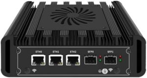 Mini PC N305 Firewall Hardware Intel 82599ES 2 x 10GbE SFP+, 3 x i226V 2.5GbE LAN OPNsense Appliance,AES-NI, 2HD, SIM Card Slot, M.2 WiFi Slot,16GB RAM 512GB SSD