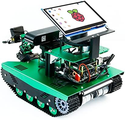 ROS Robotic Kit Robot Arm for Raspberry Pi 4B Transbot Yahboom Maker (Pi Ver.V)（Raspberry Pi 4B NOT Include）