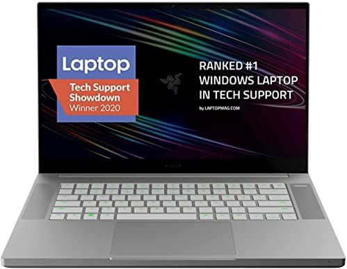 Razer Blade 15 Base Gaming Laptop 2020: Intel Core i7-10750H 6-Core, Windows10, NVIDIA GeForce RTX 2070 Max-Q, 15.6" 4K OLED, 16GB RAM, 1024GB SSD, Chroma R, Thunderbolt 3